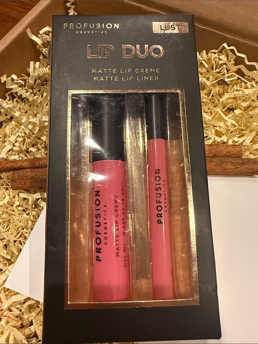 Profusion Cosmetics Lip Duo Matte Lip Creme & Liner - Pink (Lust)